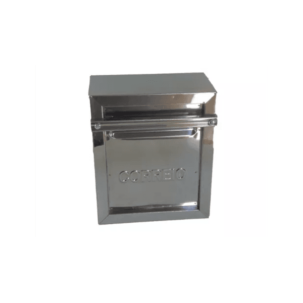 Caixa de Correio Popular Inox Para Grade 30X23X13 cm
