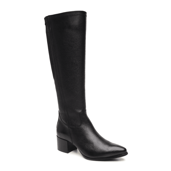 BOTA CONFORT CANO ALTO PRETO