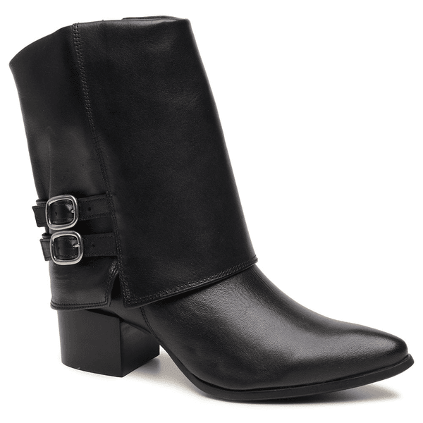 BOTA ATENA COURO CARNEIRO PRETO