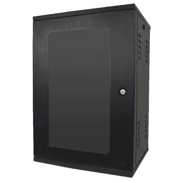 Rack 16U Suspenso P.G. Preto com Porta