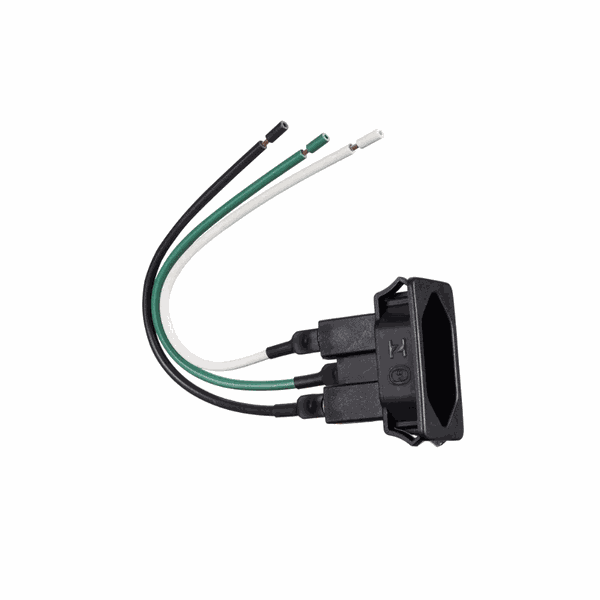 Tomada para embutir em caixa 2p+t 10A - Preta