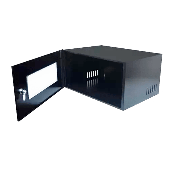 Rack 8U Suspenso P.G. Preto com Porta