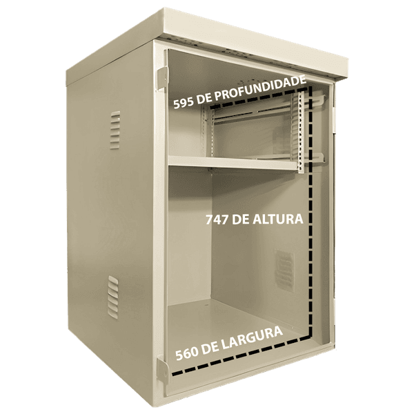 Rack Outdoor 6U x 60cm (600mm) – Suspenso IP54