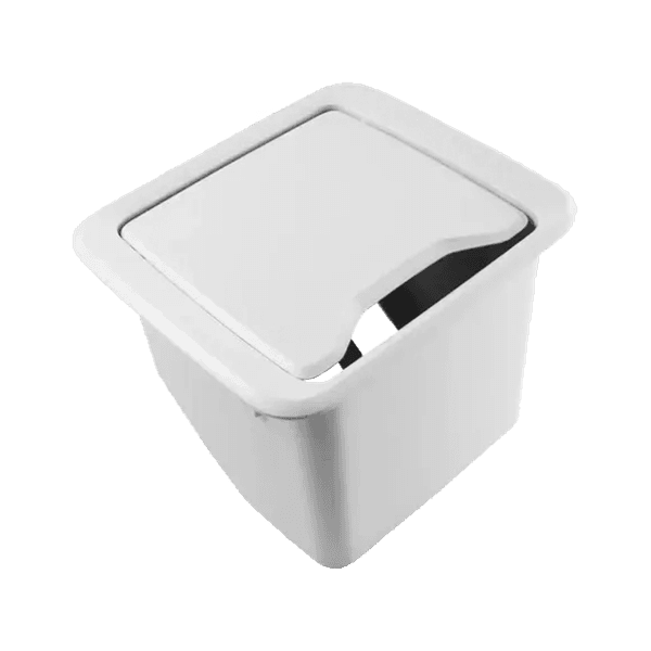 Caixa de Mesa New 3 Tomadas + 4 Furações Branco