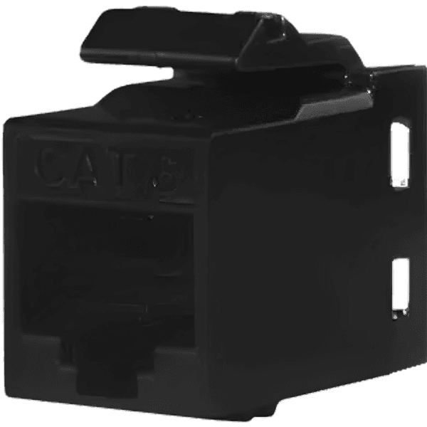 CONECTOR RJ-45 FEMEA CAT.6A Preto