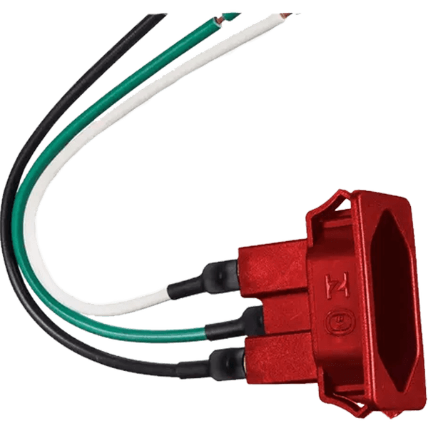 Tomada para embutir em caixa 2p+t 10A - Vernelha