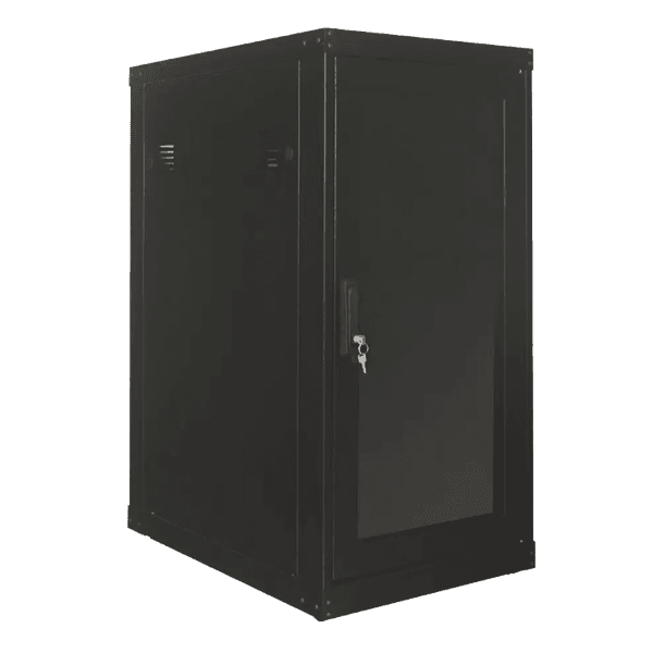 Rack 24U Piso P.G. Preto com Porta