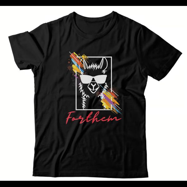 Camiseta Preta Forthem Wolf Ilhama