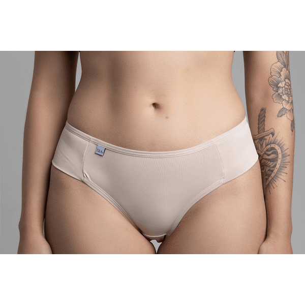Calcinha Microfibra Lateral Tecido Duplo 0989 - NUDE