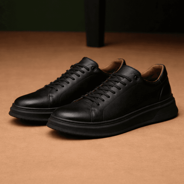 Tera 37800 Couro Floater Preto Sola Preta