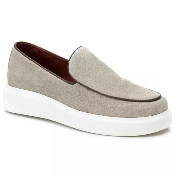 5503 Slip On Masculino Milao Camurça Areia
