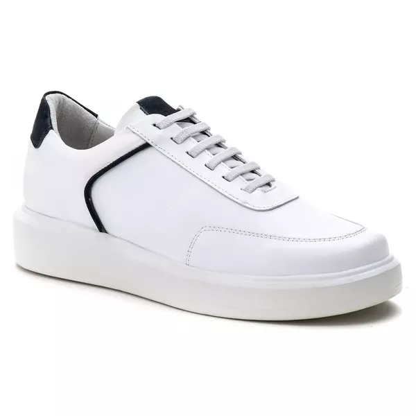 5512 Sapato Masculino Casual Milao Comfot Branco Marinho