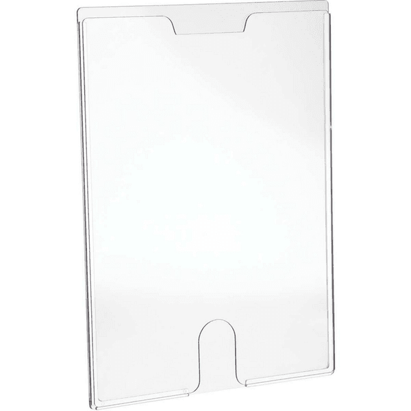 Display Expositor de Folheto e Informativo Office 32x24cm A4 Dupla Face Vertical Horizontal Cristal