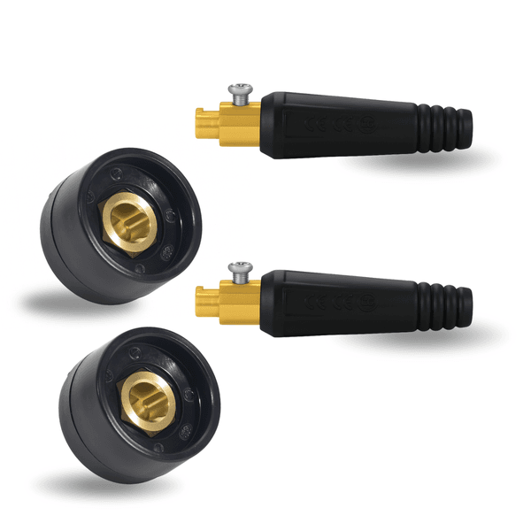 Kit 2 Conector Engate Rápido Macho Cabo + 2 Fêmea Painel 13mm Ômega