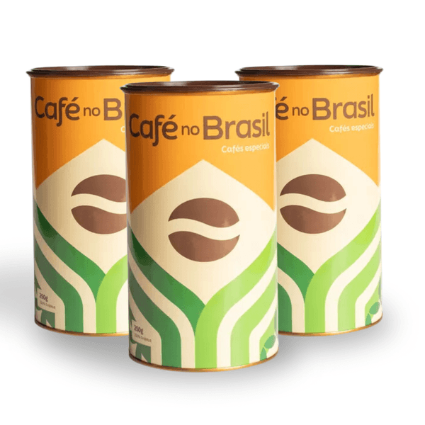 Kit 3 Cafés - Café no Brasil 250g - Torrado e Moído 