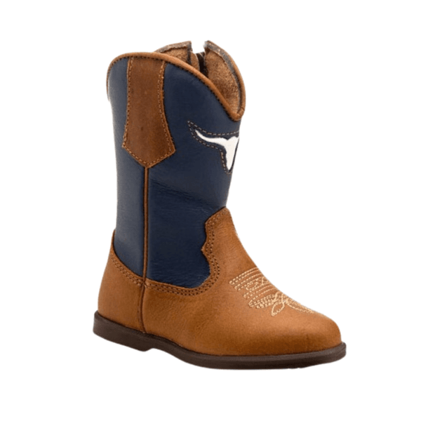 BOTA MASCULINA JUVENIL TEXANA BOI FÓSSIL CARAMELO