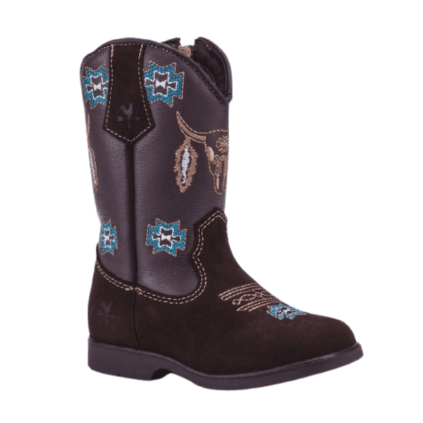 BOTA TEXANA INFANTIL MASCULINA NOBUCK CAFÉ