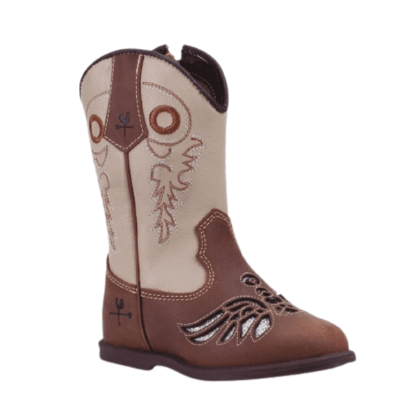 BOTA TEXANA INFANTIL FEMININA FÓSSIL CARAMELO 