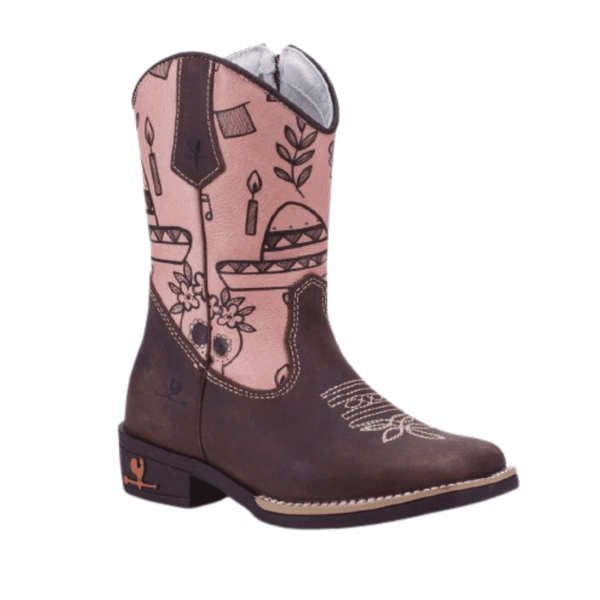 BOTA TEXANA JUVENIL FEMININA FÓSSIL CAFÉ 