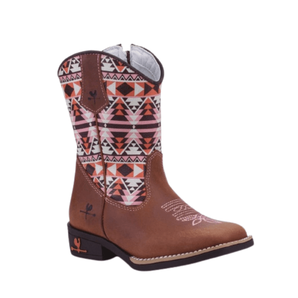 BOTA TEXANA JUVENIL FEMININA FÓSSIL CARAMELO 