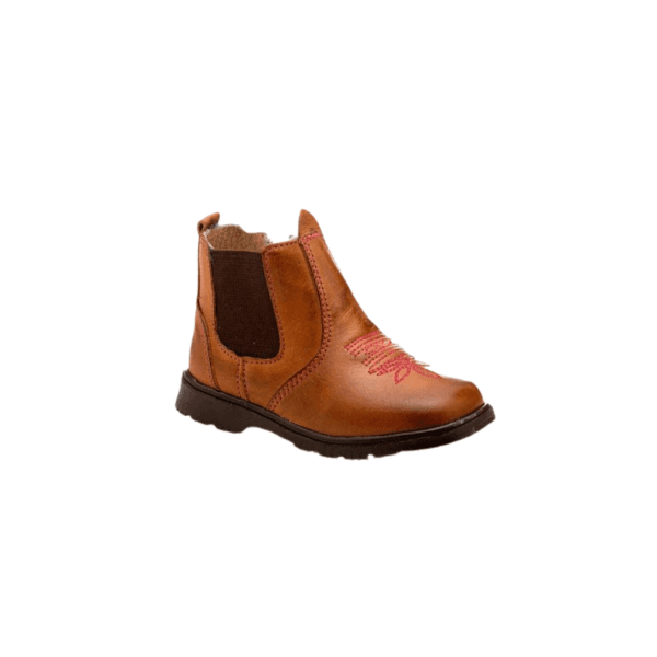 BOTINA COUNTRY INFANTIL FEMNINA LÁTEGO WHISKY SOLA QUADRADA