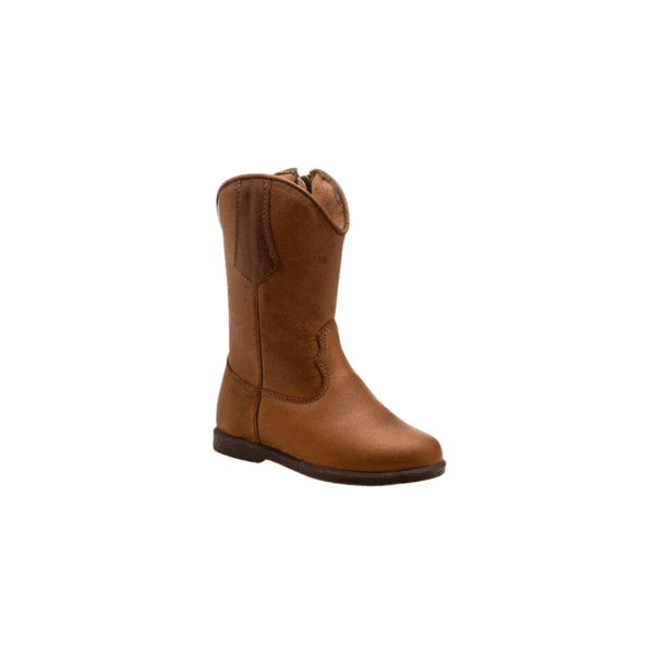 BOTA TEXANA INFANTIL FÓSSIL CARAMELO BICO REDONDO