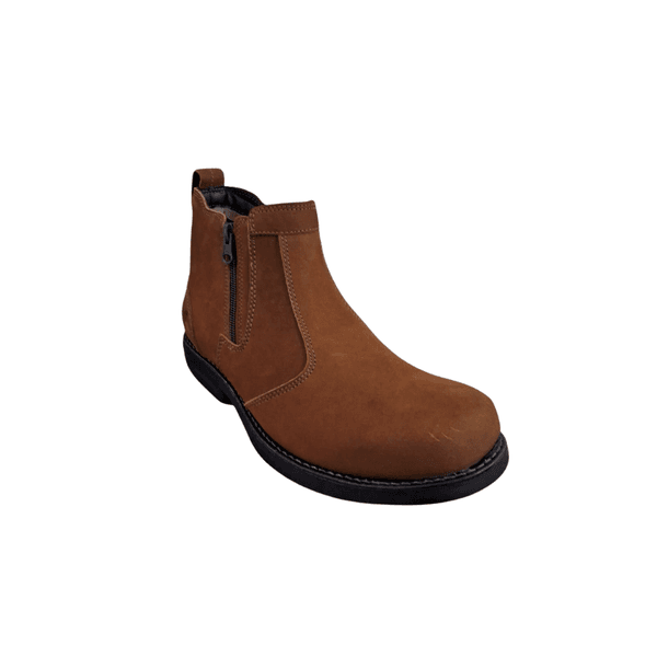 Botina Masculina Country em Camurça Caramelo - PROMOÇÃO