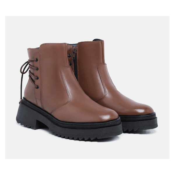 Bota Coturno Feminina Clara Marrom