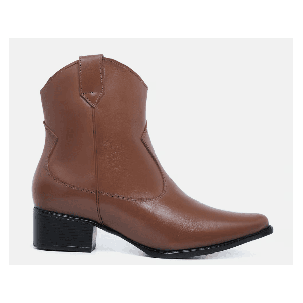 Bota Western Cano Baixo Julia Marrom