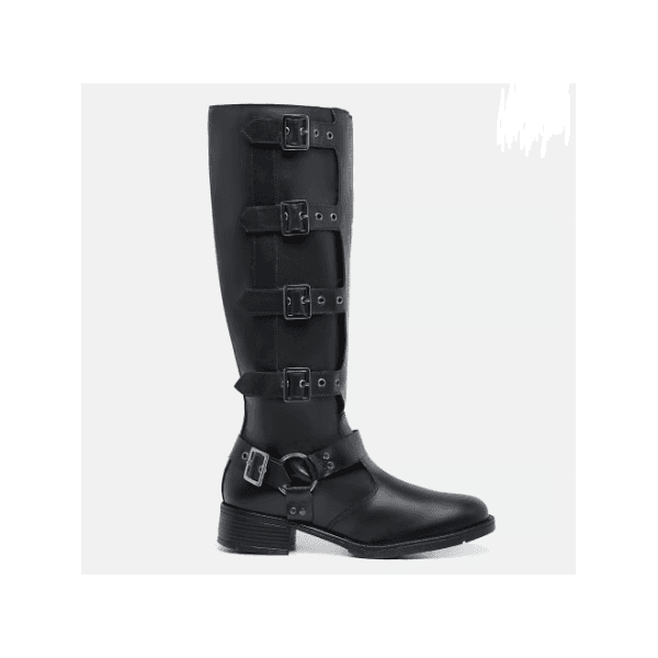 Bota Cano Longo Larissa Preto