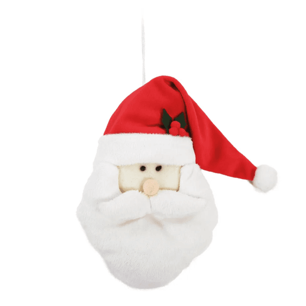 Enfeite Natal Pendurar Cabeça Noel Cromus 20cm