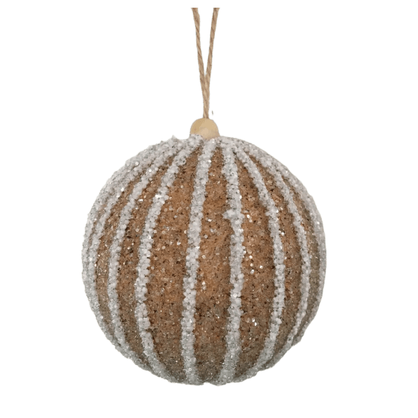Bola Decorada Dourada Com Strass Branco 10 cm Com 3 Unidades 