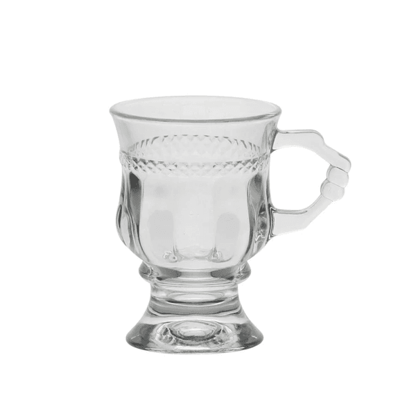 Taça de Cappuccino Cristal com Alça Diamante 142ml