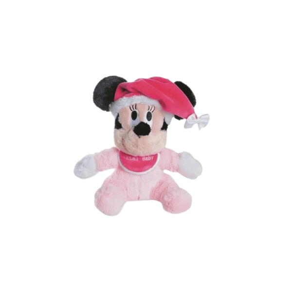Minnie Baby Pelúcia Natal Gorro Rosa Cromus Natal