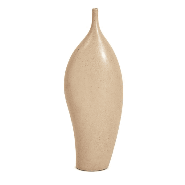 Vaso Em Ceramica Marrom Claro Mart 47cm