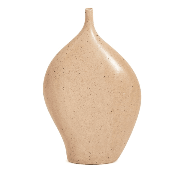 Vaso em Ceramica Marrom Claro Mart 33cm