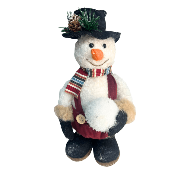 Boneco de Neve em Pé Chapéu Roupinha Colorido