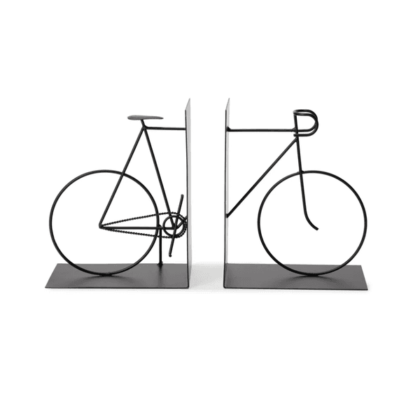 Aparador de Livros Bicicleta em Metal Preto