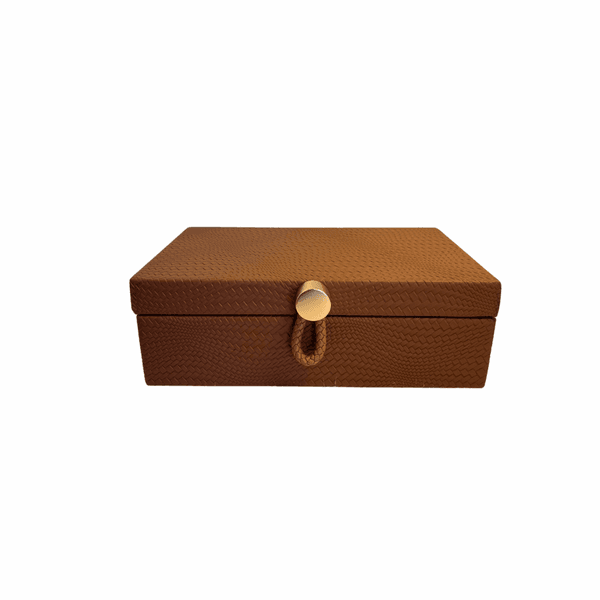 Caixa Decorativa Mdf Com Revestimento Em Pu 25cm Entrecasa