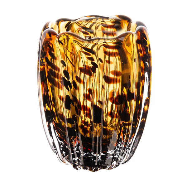 Vaso de Vidro Italy Leopardo 9cmx12cm Wolff P