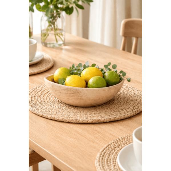 Fruteira Centro De Mesa Funda Em Resina Vaso Mart 25cm