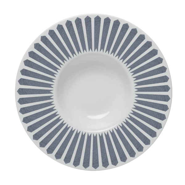 Prato Para Risoto Cerâmica 28cm Mediterraneo Azul Wollf