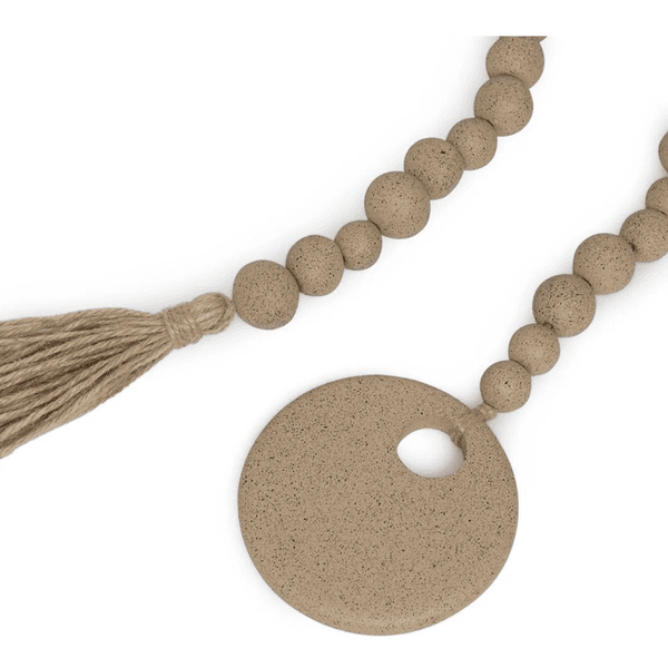 Colar De Mesa Decorativo Polirresina Bege Mart Bege