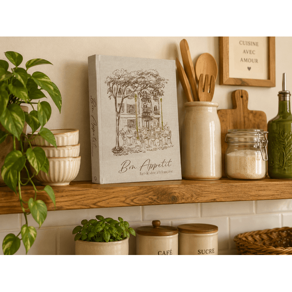 Livro Caixa Bon Appetit Luxo Decoração Cozinha Nicho