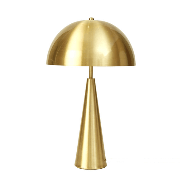 Abajur Em Metal Dourado Decoração Moderno Bivolt 52cm