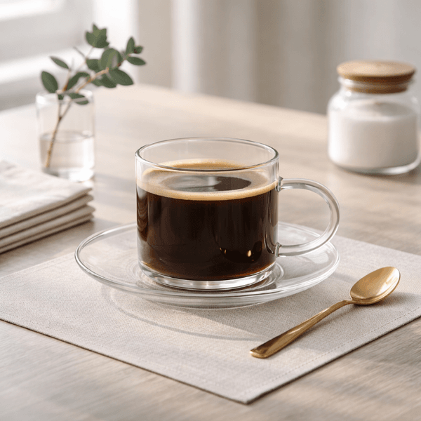 Jogo 4 Xícaras Para Café Vidro Borrossilicato 70ml