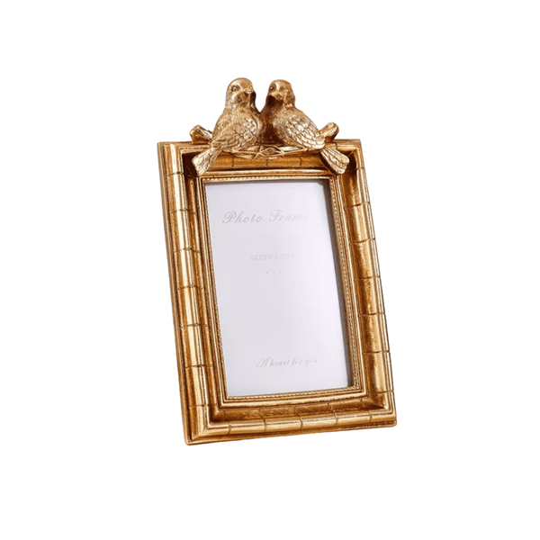 Porta Retrato Resina Foto 13x18cm Passaros Decoração Luxo