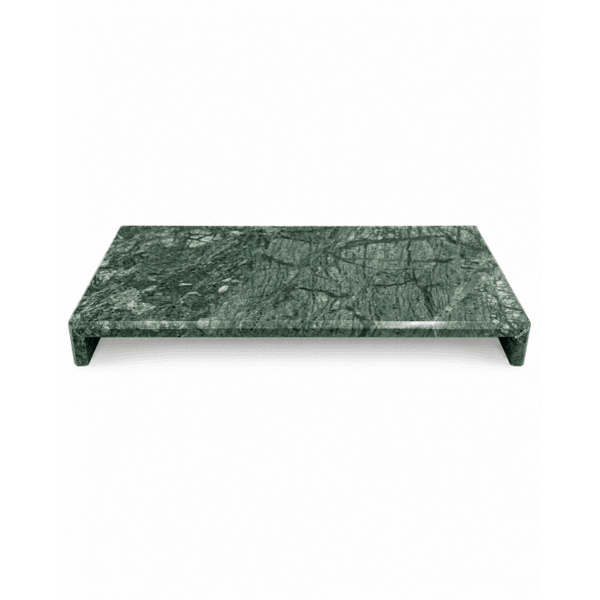 Bandeja Decorativa Lavabo Banheiro 30cm Em Mármore Verde