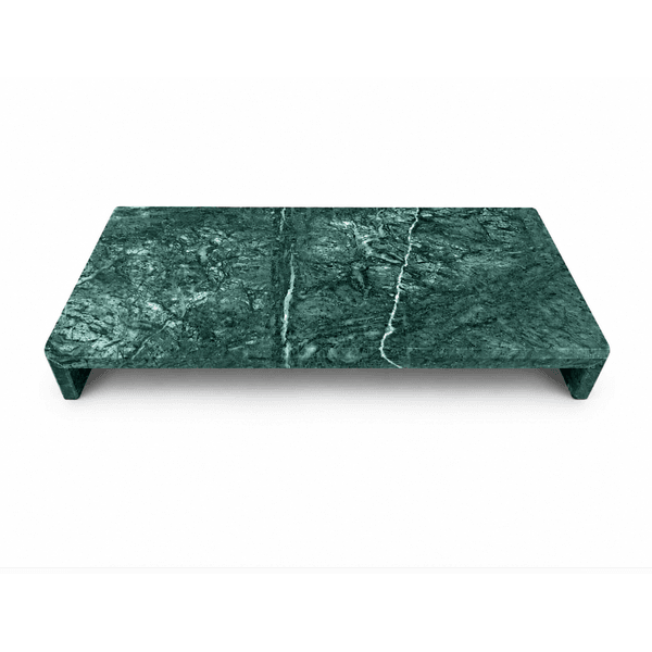 Bandeja Decorativa Lavabo Banheiro 25cm Em Mármore Verde