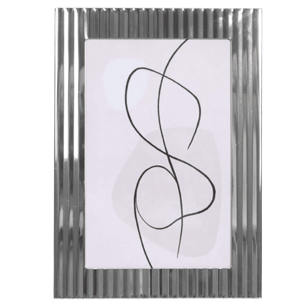 Porta Retrato Mdf Jolie 10x15cm Prata 